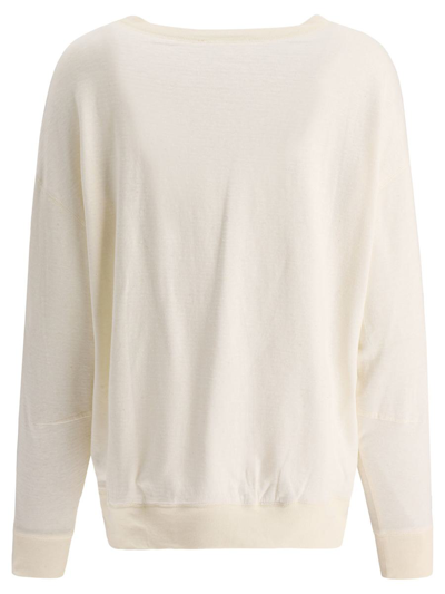 Shop Frame "au Natural Uni" Sweatshirt In White