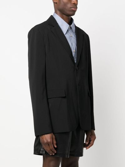 Shop Acne Studios Single-breasted Notched Blazer In Black