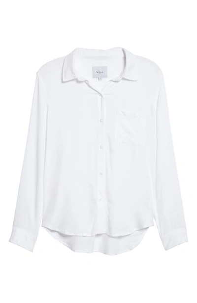 Shop Rails Hunter Button-up Shirt In Ivory Checkdnu