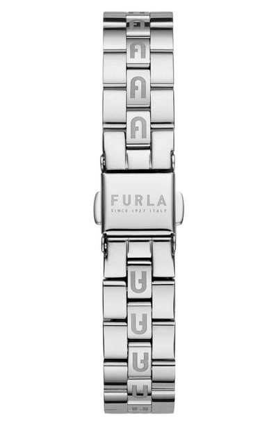 Shop Furla Shape Bracelet Watch, 30mm In Silver/ Silver/ Silver
