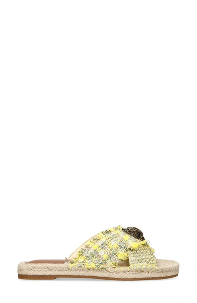 Shop Kurt Geiger Kensington Espadrille Slide Sandal In Yellow