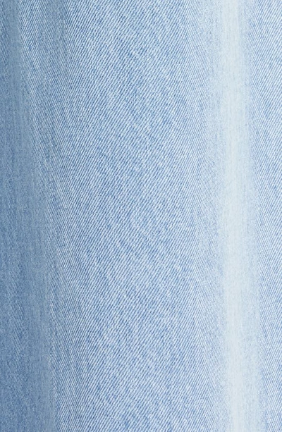 Area Crystal-embellished Cutout High-rise Wide-leg Jeans In Light Blue