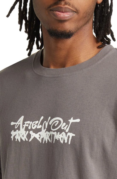 Shop Afield Out Department Graphic T-shirt In Pepper