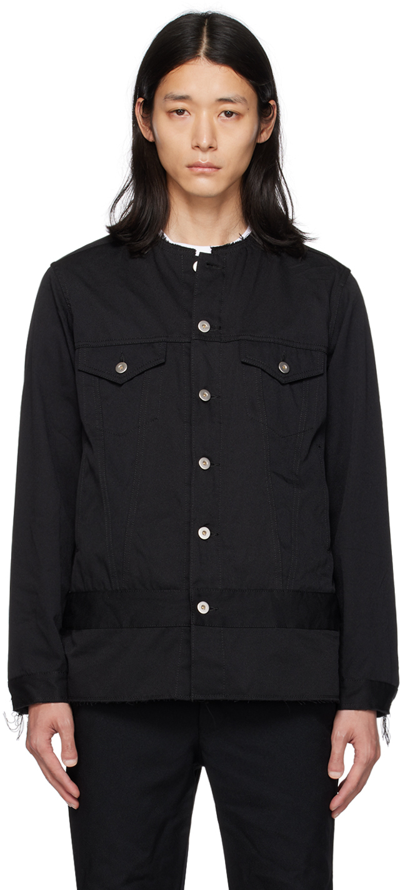 Shop Black Comme Des Garçons Black Raw Edge Jacket In 1 Black