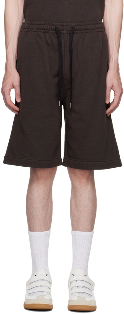 Shop Isabel Marant Black Flocked Shorts In 02fk Faded Black