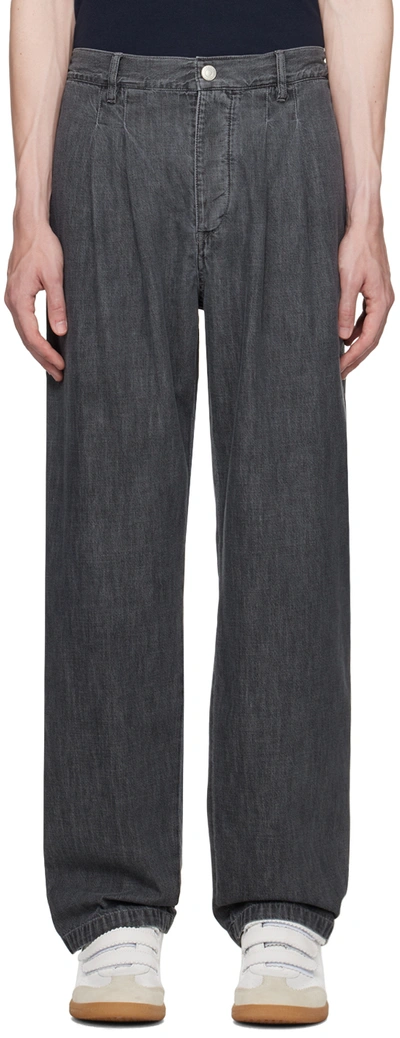 Shop Isabel Marant Gray Costin Jeans In 02dg Dark Grey