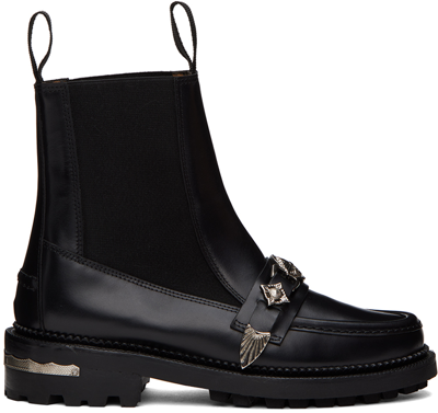 Shop Toga Black Hardware Boots In Aj1150 - Black