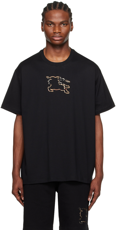 Shop Burberry Black Ekd T-shirt