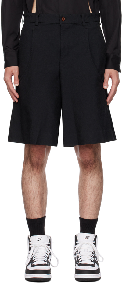Shop Black Comme Des Garçons Black Six-pocket Shorts In 1 Black