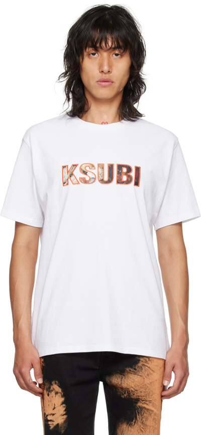 Shop Ksubi White Ecology Kash T-shirt
