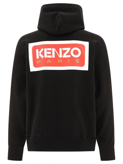 Shop Kenzo "oversize  Paris" Hoodie In Black