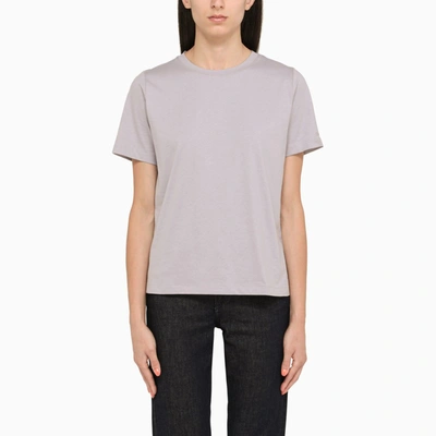 Shop Calvin Klein | Lilac Crew-neck T-shirt With Logo In Purple