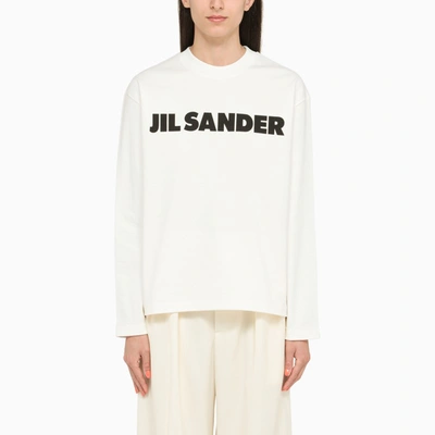 Shop Jil Sander | Porcelain Long-sleeved T-shirt In White