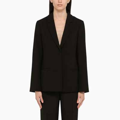 Shop Givenchy | Black Single-breasted Wool Blazer