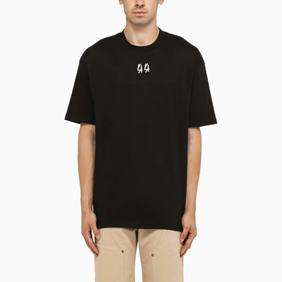 Shop 44 Label Group Black Hole Black Crew-neck T-shirt