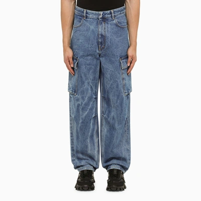 Shop Givenchy | Blue Cargo Jeans In Light Blue