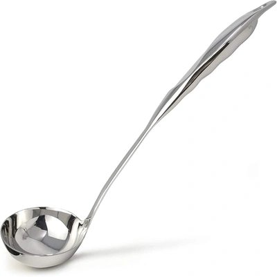 Zulay Kitchen Stainless Steel Soup Ladle With Comfortable Grip In Silver