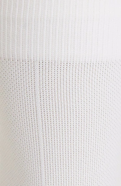 Item M6 Pique Compression Crew Socks In White