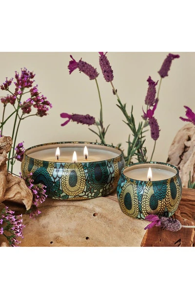 Voluspa French Cade & Lavender Decorative Tin Candle 12 oz/ 340 G In French Cade Lavender