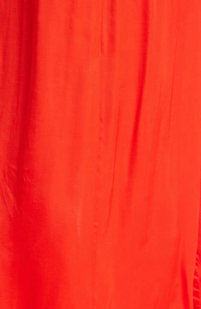 Shop Farm Rio Cutout Long Sleeve Maxi Dress In Orange