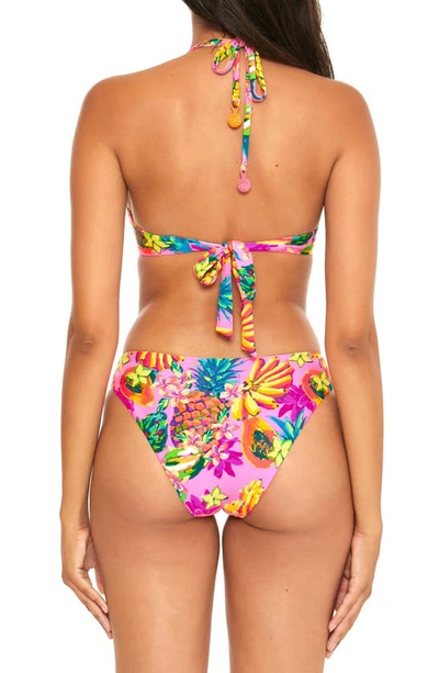 Shop Isabella Rose Tropicana Maui Bikini Bottoms In Pink Multi