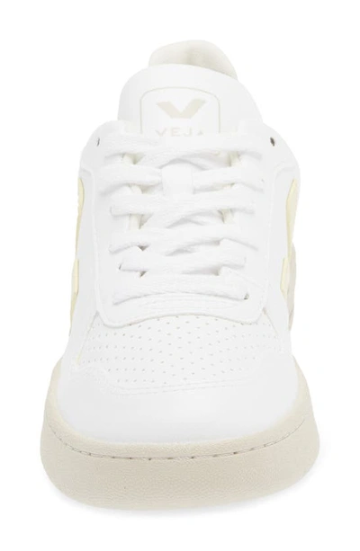 Shop Veja V-10 Sneaker In White Sun Peach