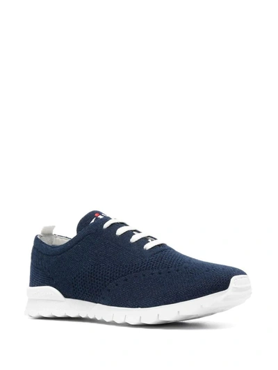 Shop Kiton Running Sneakers In Dark Cashmere In Blue