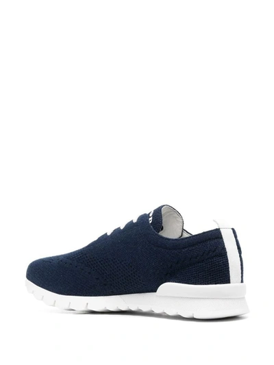 Shop Kiton Running Sneakers In Dark Cashmere In Blue