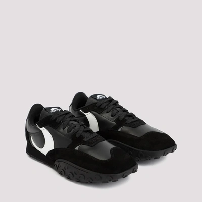 Shop Marine Serre Moonwalk Sneakers Shoes In Black