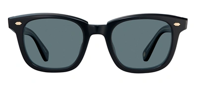Shop Garrett Leight Calabar 2062 Bklcy/sfbs Square Sunglasses In Blue