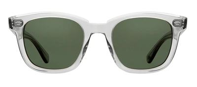 Shop Garrett Leight Calabar 2062 Llg/sfpg15 Square Sunglasses In Green