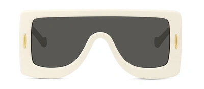 Shop Loewe Lw40104i 25a Shield Sunglasses In Grey