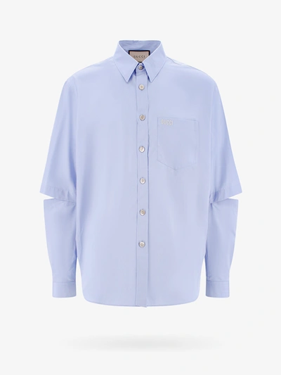 Shop Gucci Shirt In Blue