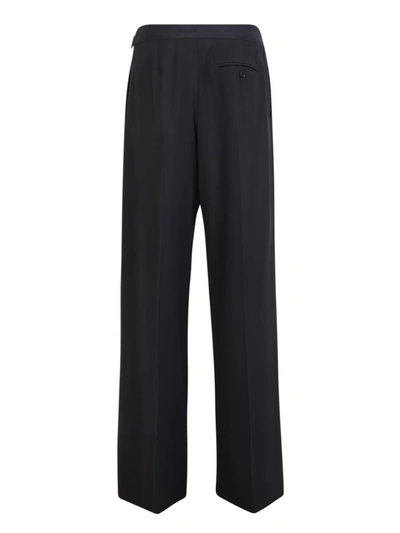 Shop Msgm Trousers In Black