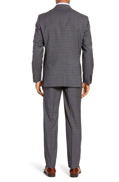 Shop Ted Baker Jay Trim Fit Plaid Wool Suit In Grey