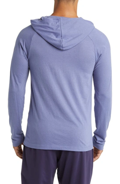 Shop Alo Yoga Core Pullover Hoodie In Infinity Blue