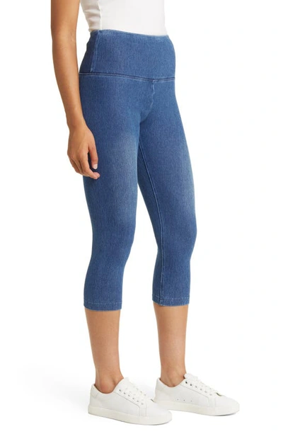 Shop Lyssé Denim Capri Leggings In Midwash