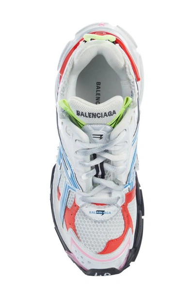 Shop Balenciaga Runner Sneaker In White Multi