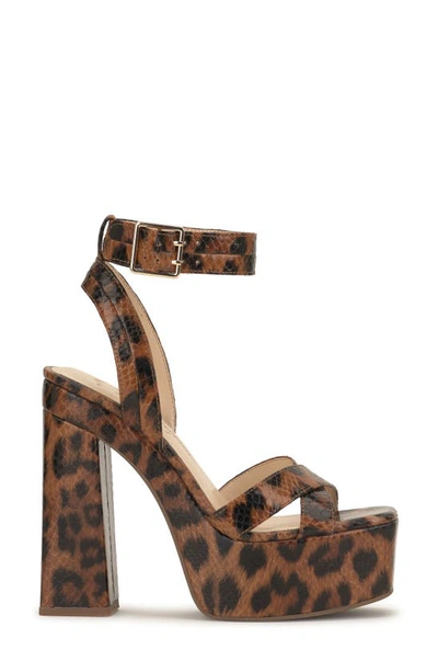 Shop Jessica Simpson Beasley Ankle Strap Platform Sandal In Natural