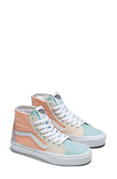 Shop Vans Sk8-hi Tapered Sneaker In Pastel Block Multi/ True White