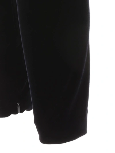 Shop Saint Laurent Velvet Leggings In Black