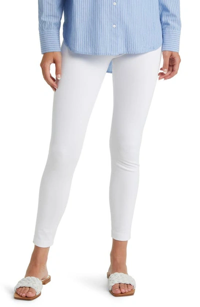 Shop Lyssé High Waist Denim Leggings In White