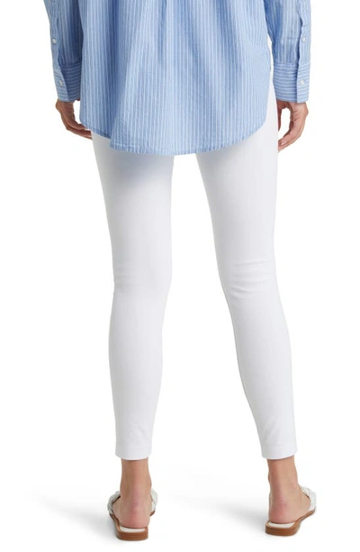 Lyssé High Waist Denim Leggings In White