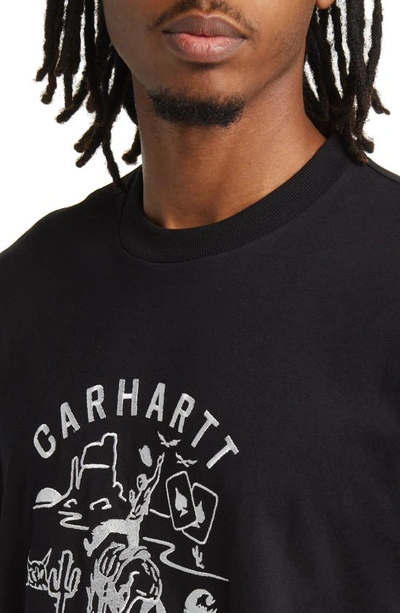 Carhartt Souvenir Valley Embroidered Organic Cotton-jersey T-shirt In Black  | ModeSens