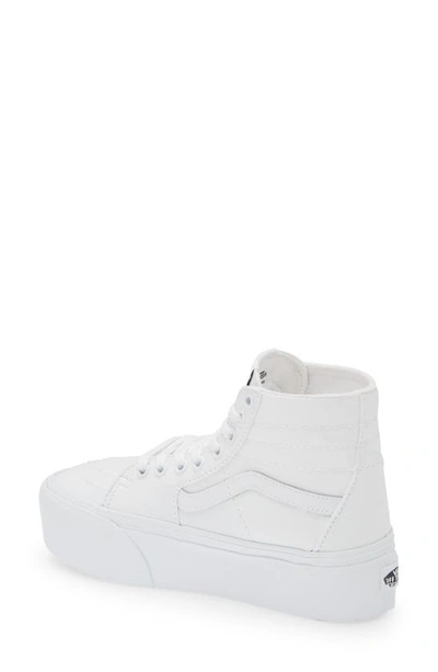 Vans Sk8 Hi Sneakers To Boot In Solid Colors In White | ModeSens