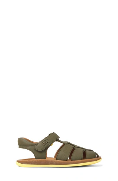 Camper Kids' Bicho Fisherman Sandal In Medium Green