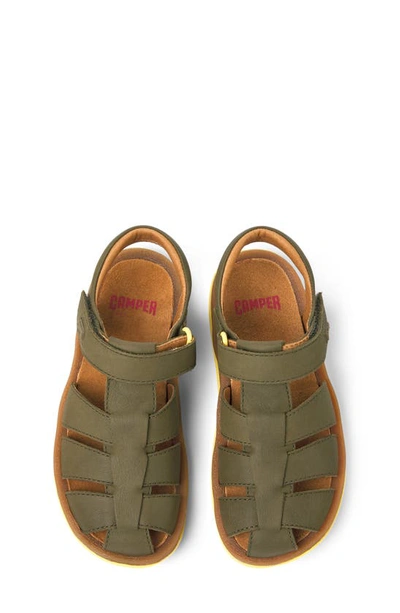 Camper Kids' Bicho Fisherman Sandal In Medium Green
