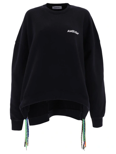Shop Ambush "multicord" Sweatshirt In Black