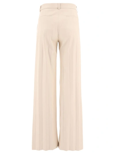 Shop Msgm Straight Leg Trousers In Beige
