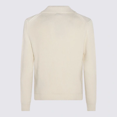 Shop Tom Ford White Virgin Wool And Silk Blend Cardigan